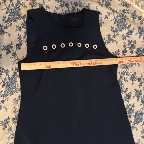 Jcrew Blue Sleeveless Dress Dresd  10 - Picture 7 of 8